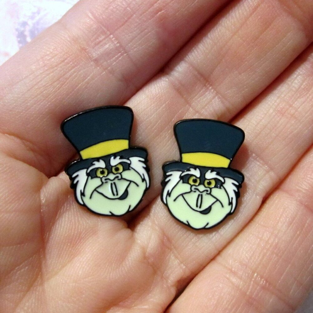 Phineas Earrings Haunted~Hypoallergenic